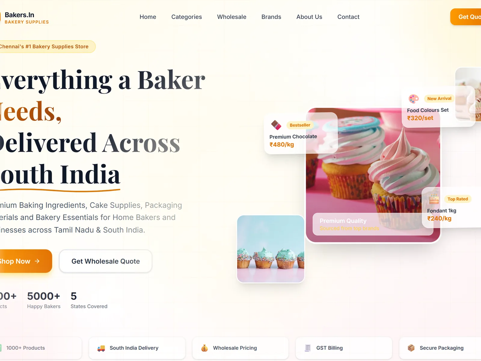 Bakers.In website